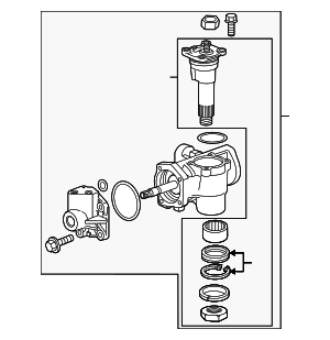 2012-2015 GM Steering Gear Assembly with Pitman Arm 85603319 GM ...