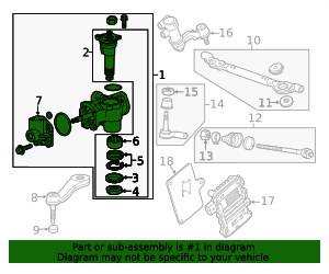 2012-2015 GM Steering Gear Assembly with Pitman Arm 85603319 GM ...