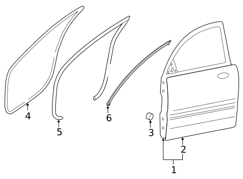 Door & Components for 2017 Kia Cadenza #1