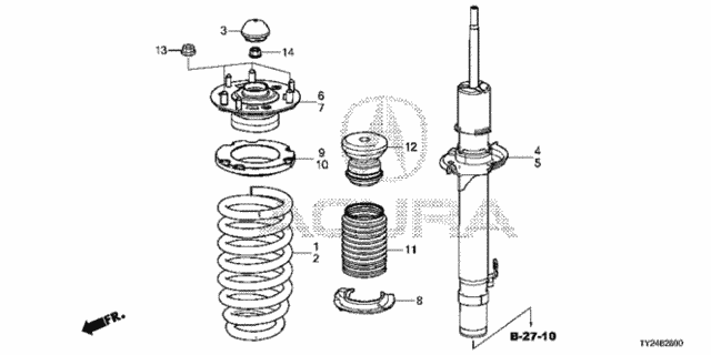 Front Shock Absorber for 2015 Acura RLX #0