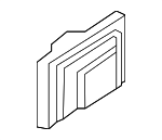 877563R000 - Body: Wheel Opening Molding Retainer Clip for Genesis: Electrified GV70, GV70 | Hyundai: Ioniq 5, Palisade, Tucson Image