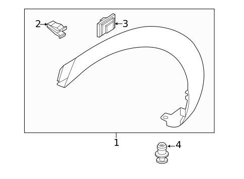 Exterior Trim - Quarter Panel for 2024 Genesis GV70 #0