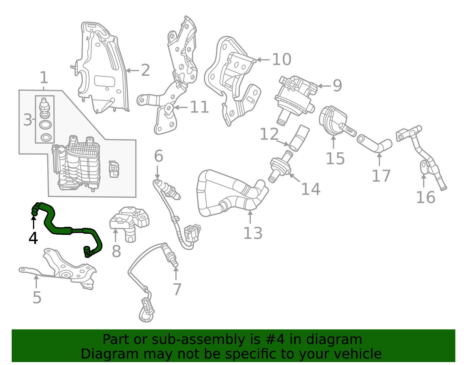 KMW7-42-580 - 2024 Mazda CX-90 - Canister Hose | Mazda Parts Factor