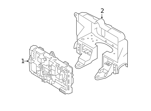 Fuse & Relay for 2018 Jaguar XF #3