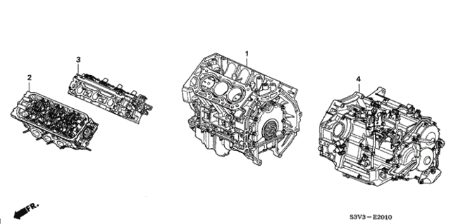 Engine Assy. - Transmission Assy. for 2005 Acura MDX #0