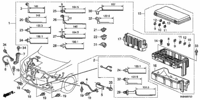 Wire Harness (1) for 2016 Honda Odyssey #0