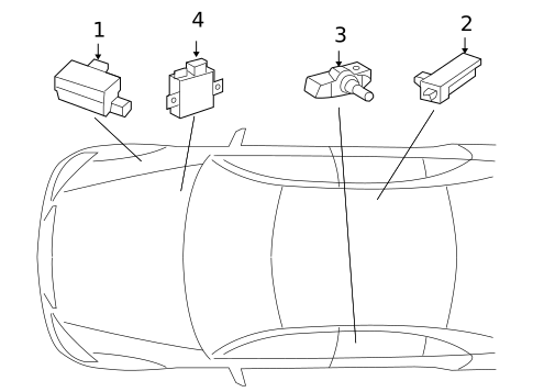 Tire Pressure Monitor Components for 2009 Mercedes-Benz CL 550 #0