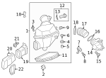 7147072901 - Engine: Air Cleaner Assembly Retainer Screw for BMW Image