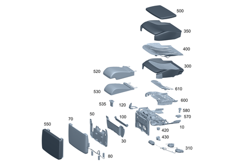 Rear Cushion for 2024 Mercedes-Benz Maybach EQS 680 SUV #0