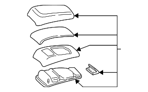 YF1Z5406024AAA - Body: Console Armrest for Ford Image