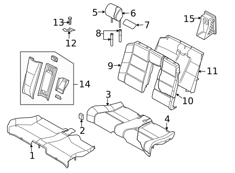 Rear Seat Components for 2007 Audi A4 Quattro #4