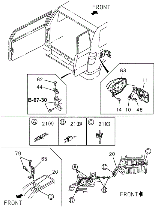 Tailgate Components for 1996 Acura SLX #0