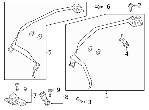 Seat Belt for 2025 Mercedes-Benz EQE 350+ SUV #0