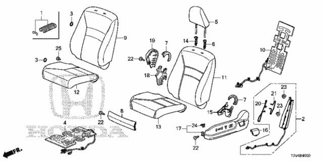 Front Seat (L.) for 2014 Honda Accord #0