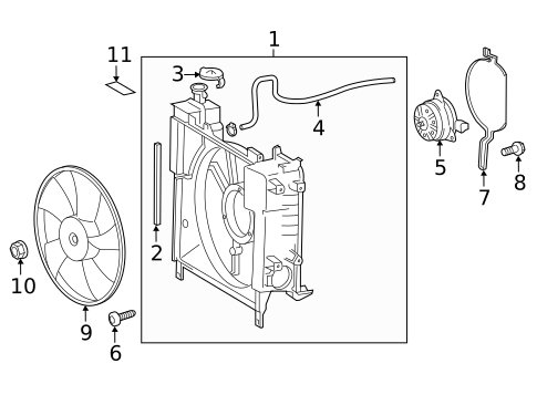 Cooling Fan for 2014 Scion iQ #0