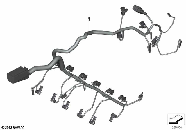 12518563043 - Engine Electrical System: Engine Wiring Harness -  for BMW-Motorrad Image