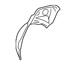 1E0803424A - Body: Wheelhouse Liner for Volkswagen Image