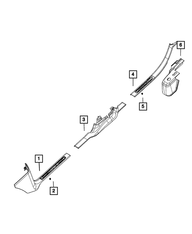6WC741X7AA - : Scuff Plate, Right for Mopar Image