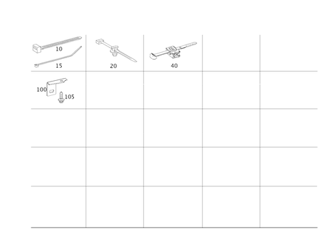Loom Ties, Cable Mounting Parts and Grommets for 2023 Mercedes-Benz AMG GT 63 S #0