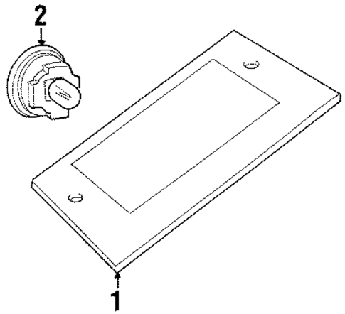 License Lamps for 2000 Chrysler LHS #0