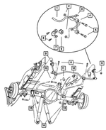 52106337AB - Rear Suspension: Suspension Shock Absorber for Mopar Image image