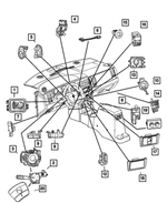 56045112AE - Electrical: Ignition Switch for Dodge: Dakota, Durango, Ram 1500, Ram 2500, Ram 3500 Image