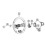 5XR491X9AA - Steering: Steering Wheel for Mopar Image