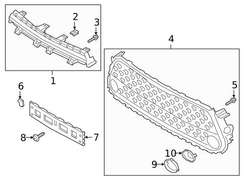 Grille & Components for 2022 Kia Soul #0