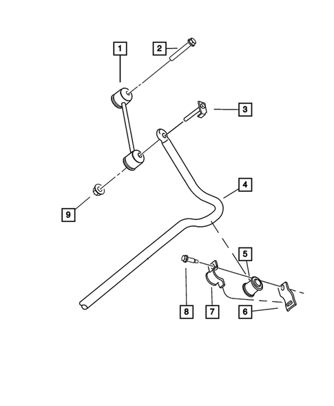 Rear Stabilizer Bar for 2008 Chrysler PT Cruiser #0