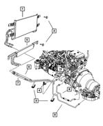 52029083AB - Cooling: Tube Clip for Mopar Image