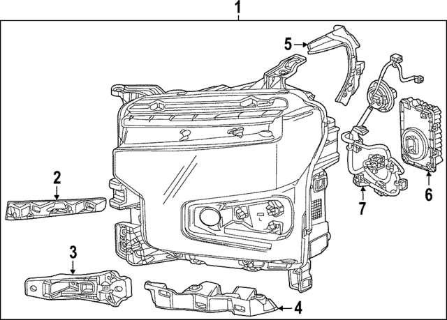 84924364 - Electrical: Center Bracket for GM Image