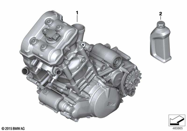 11007728926 - : Engine Silver - 450Ccm/Shed for BMW-Motorrad Image