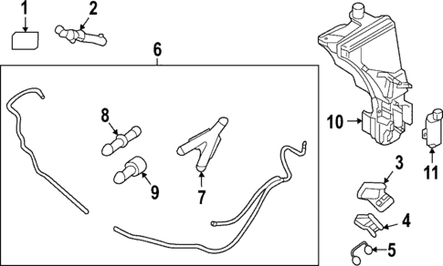 Washer Components for 2019 Volvo XC90 #0