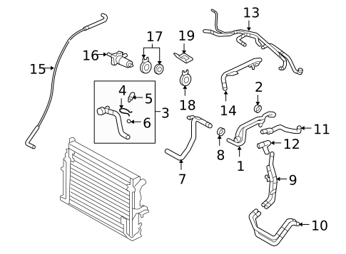 Hoses & Pipes for 2008 Porsche Cayenne #0