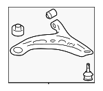 SU00310055 - Suspension: 2013-2024 Toyota - Suspension Control Arm (Right, Front, Lower) for Scion: FR-S | Toyota: 86, GR86 Image