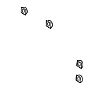 90308SZW003 - Body: Finish Panel Retainer Nut for Acura: ILX, MDX, RDX, TLX Image