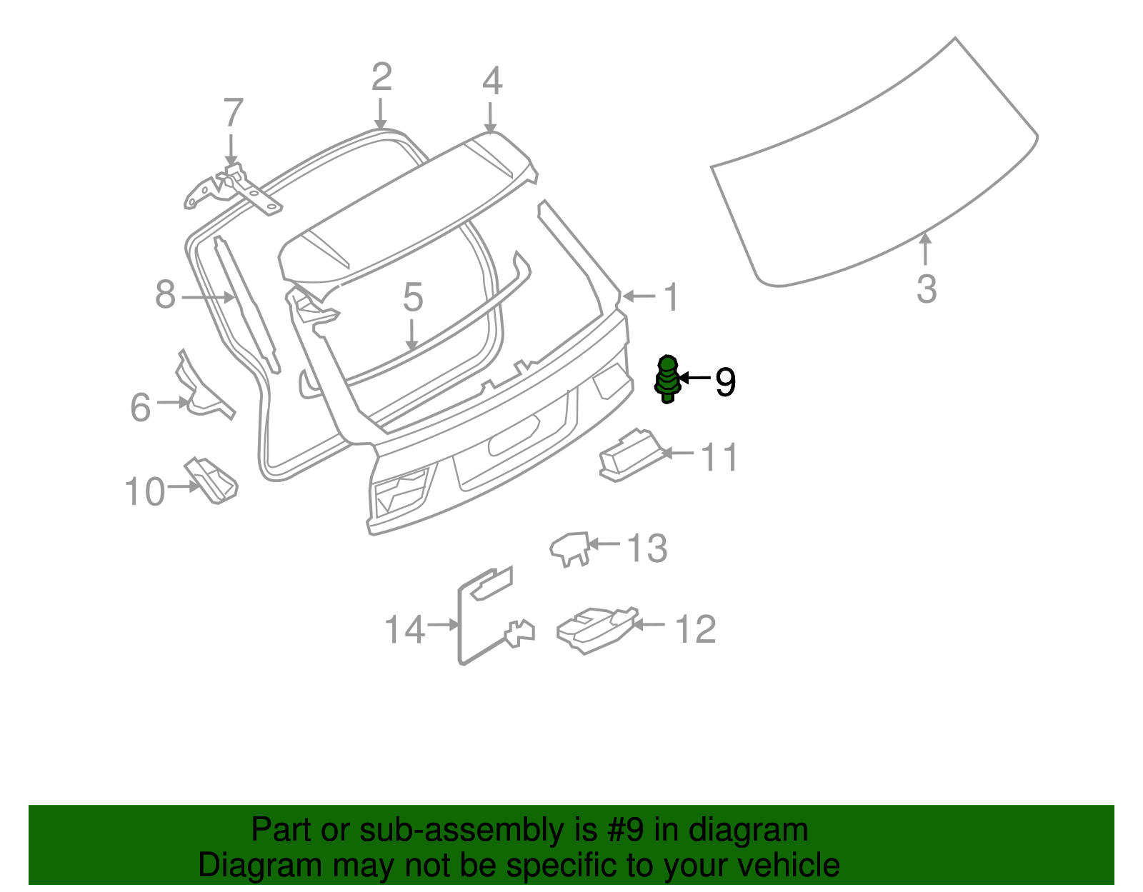 41627148797 - 2007-2008 BMW X5 Lift Cylinder Ball Stud (41