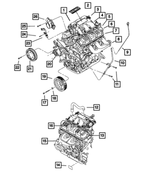4648918AA - Engine 3.3L Six Cylinder: Emblem for Mopar Image