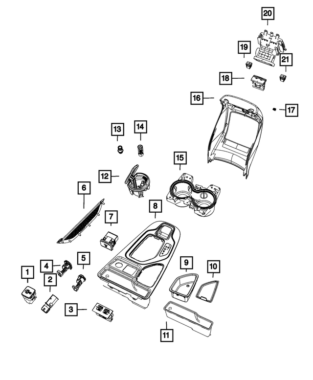 7CG96DX9AA - Interior Trim: Charging Port Usb for Mopar Image