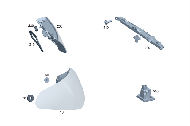 2068261200 - Electr. System: Seal, Lamp Housing for Mercedes-Benz Image image