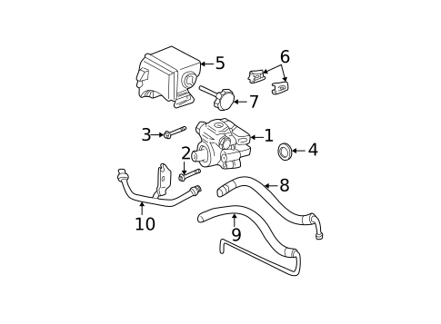 Pump & Hoses for 2004 Pontiac Sunfire #0