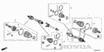 44014T2A305 - Chassis: JOINT SET, OUTBOARD for Honda Image