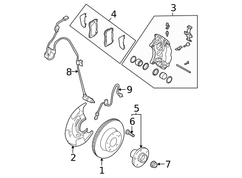 Anti-Lock Brakes for 2005 Subaru Impreza #1