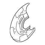 26290FE030 - Brakes: Splash Shield for Subaru Image