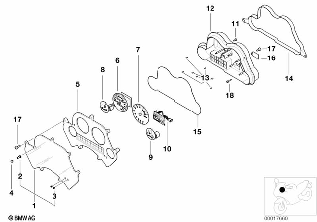 62112305862 - Instruments: Resetting Knob Grommet -  for BMW-Motorrad Image