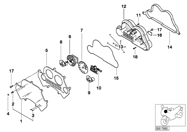 62112305862 - Instruments: Resetting Knob Grommet -  for BMW-Motorrad Image