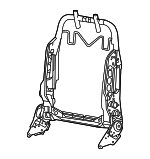 92259621 - Body: Seat Back Frame for Chevrolet: Caprice Image