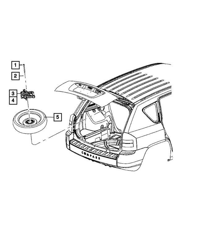 5191333AB - Wheels, Covers and Jacks: Jack for Mopar Image