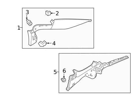 Interior Trim - Quarter Panels for 2021 Honda Accord #0