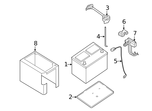 Battery for 2019 Nissan Frontier #0